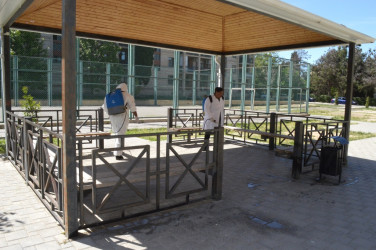 Naftalanda abadlıq və sanitariya tədbirləri aparılıb