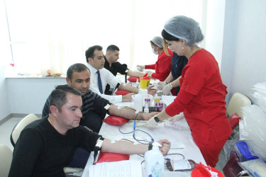Blood donation action held in Naftalan