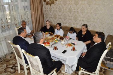 Vətən müharibəsi şəhidlərinin ailələri ziyarət olunub