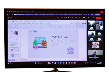 An online meeting was held on the preparation for the WUF13 Urban Development event