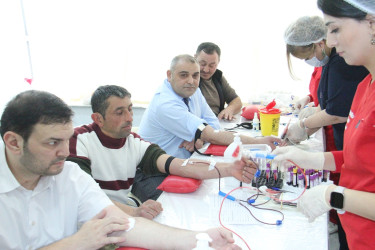 Blood donation action held in Naftalan