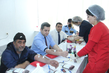 Blood donation action held in Naftalan
