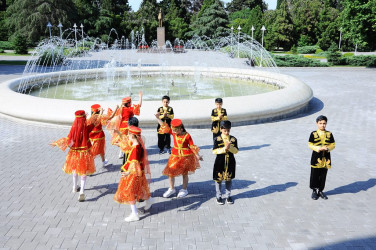 ” Our motherland Azerbaijan " shooting in Naftalan