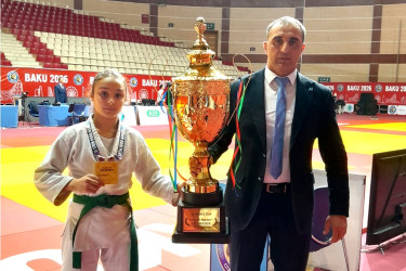 Naftalanlı cüdoçu beynəlxalq turnirin qalibi olub