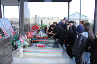 The grave of martyr Vagif Bayramov was visited