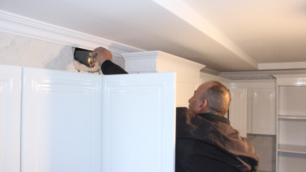 Seasonal preparations are being carried out in apartment buildings in Naftalan