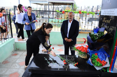Şəhid Fərid Adıgözəlovun xatirəsi ehtiramla anılıb
