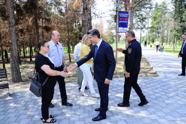 Naftalan parklarında yeni idman qurğuları