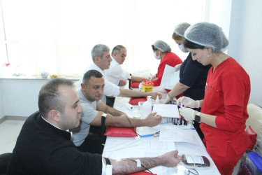 Blood donation action held in Naftalan