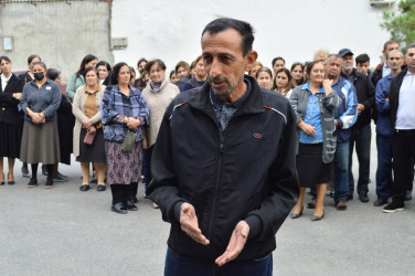 Naftalan Şəhər İcra Hakimiyyətinin başçısı sakinlər ilə növbəti görüş keçirib