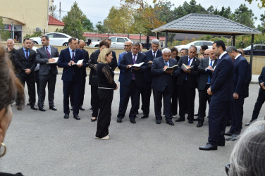 Naftalan Şəhər İcra Hakimiyyətinin başçısı sakinlər ilə növbəti görüş keçirib