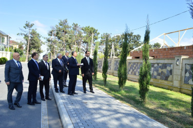 Şəhər İcra Hakimiyyətinin başçısı parklara baxış keçirib
