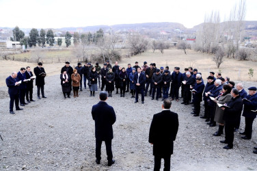 A mobile reception was held in the village of Qashalti Qaraqoyunlu.