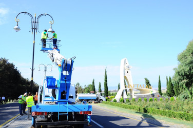 A citywide Subbotnik was held in Naftalan