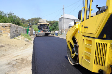 Şəhərin yol infrastrukturu yenilənir