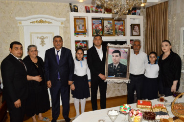 Vətən müharibəsi şəhidlərinin ailələri ziyarət olunub