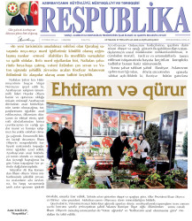 "Respublika” newspaper published an article "Honor and pride"