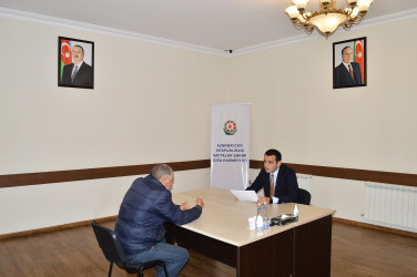 Növbəti vətəndaş qəbulu keçirilib