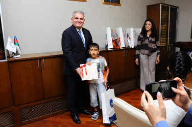 On the eve of the new school year, a meeting was held with schoolchildren, the children of martyrs and veterans