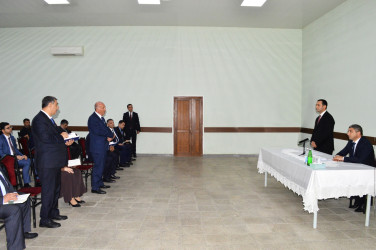 Naftalan Şəhər İcra Hakimiyyətinin başçısı kənd sakinləri ilə görüşüb