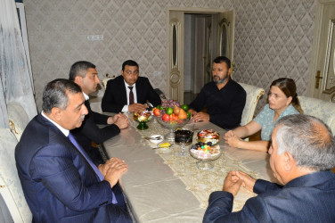 Vətən müharibəsi şəhidlərinin ailələri ziyarət olunub