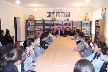 Ümumtəhsil məktəblərində görüşlər keçirilib