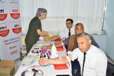 Naftalanda qanvermə aksiyası keçirilib