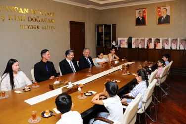 On the eve of the new school year, a meeting was held with schoolchildren, the children of martyrs and veterans