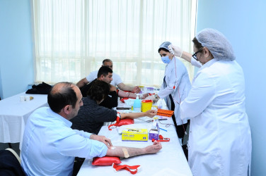 Blood donation action held in Naftalan