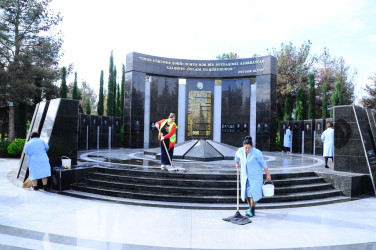 Repair-restoration and cleaning works were carried out in the Memorial complex and around the graves of Martyrs