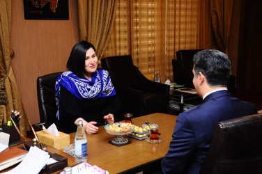 Meeting with the mother of martyr Jabrail Dovletzade Maleika Mammadzade
