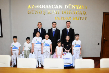 Şəhid və qazi övladları ilə görüş keçirilib