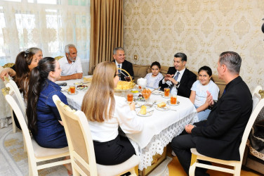 The family of martyr Bahruz Guliyev was visited