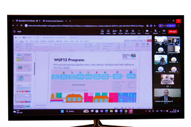 An online meeting was held on the preparation for the WUF13 Urban Development event