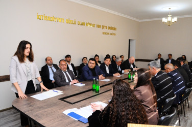 Состоялось отчетное заседание "ADİİXİHİ" нафталанского городского комитета