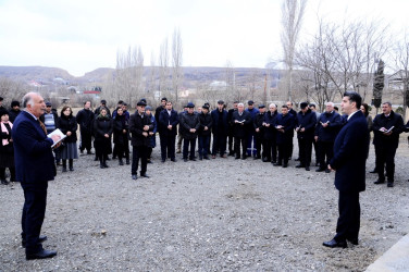 A mobile reception was held in the village of Qashalti Qaraqoyunlu.