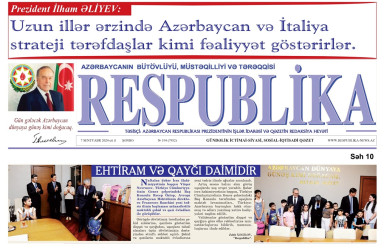 The newspaper "Respublika" published an article entitled " Respect and care are constant