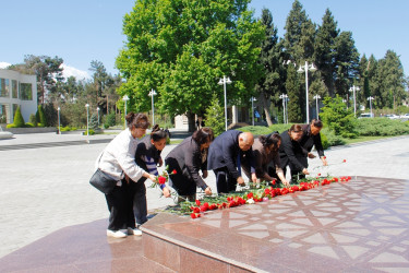 Naftalanda Ulu Öndərin xatirəsi ehtiramla anılır