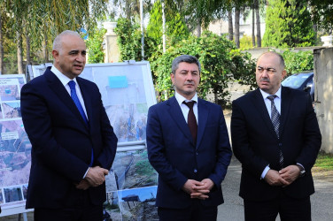 Water supply in Gasimbayli village of the city reconstructed