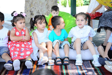 An event titled "Heydar Aliyev in the World of Children" was held