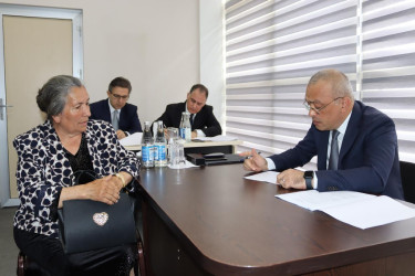 ADSEA sədri Naftalan şəhərində vətəndaş qəbulu keçirib