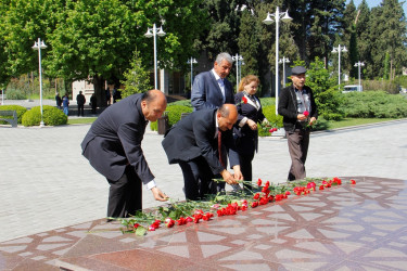 Naftalanda Ulu Öndərin xatirəsi ehtiramla anılır