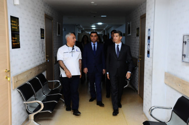 Naftalanda müalicə alan qazilər ziyarət edildi