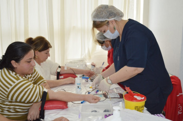 Blood donation action held in Naftalan