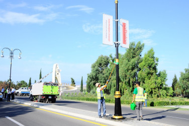 A citywide Subbotnik was held in Naftalan