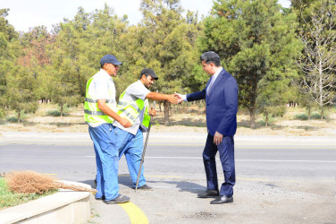 Şəhərin yol infrastrukturu yenilənir