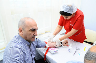 Blood donation action held in Naftalan