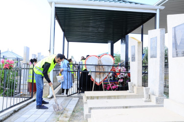 Repair-restoration and cleaning works were carried out in the Memorial complex and around the graves of Martyrs