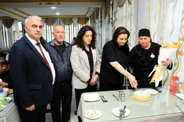 Martyr's mother who was receiving treatment in Naftalan was visited