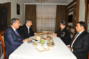 Vətən müharibəsi şəhidlərinin ailələri ziyarət olunub